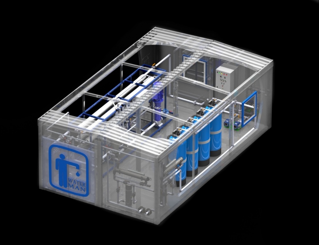 Рабочий проект блочно-модульной станции очистки воды Проект контейнерной станции очистки воды